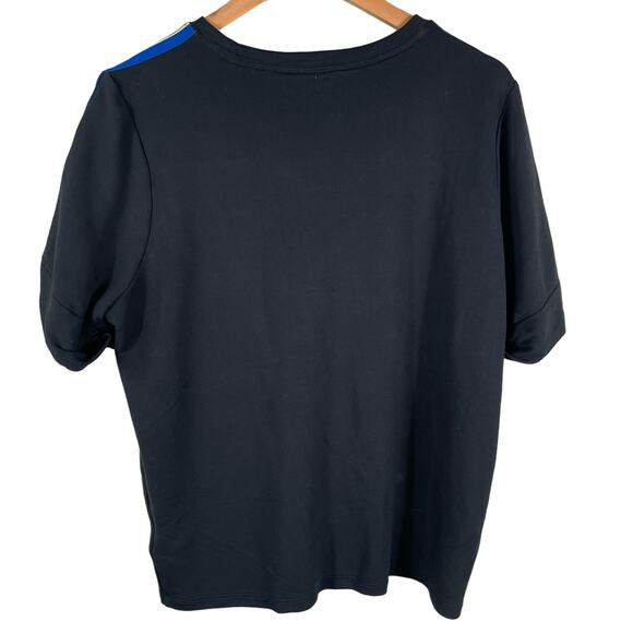 Lauren Ralph Lauren Women's Large Black Short Sleeve Shirt Blouse - Picture 2 of 7